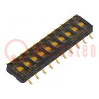 Schalter: DIP-SWITCH; OFF-ON; 0,1A/50VDC; Pos: 2; -40÷105°C; SMD