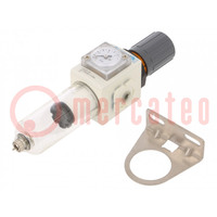 Compressed air regulator; 1100l/min; 1.5÷10bar; 5um; -5÷60°C
