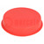 Plugs; Body: red; Out.diam: 128mm; H: 25mm; Mat: LDPE; push-in; round