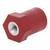Support insulator; L: 40mm; Ø: 20mm; Uoper: 600V; UL94V-0; Body: red