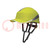 Beschermende helm; Afmeting: 55÷62mm; geel; ABS; DIAMOND V UP