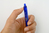 Tintenroller FriXion Clicker 0.7, mit Druckmechanik, radierbare Tinte, nachfüllbar, 0.7mm (M), Blau, Blister