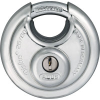 Sicherheitsschloss ABUS, Diskus 2626/80, Edelstahl, Gr. 8,0 cm, Bürgelmaße 25,0 x 18,0 x 11,0 mm