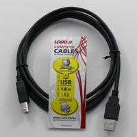 Logo USB kabel (2.0), USB A M - USB B (M), 1.8m
