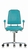 Laboratory stool WS 1211 XL T GMP w.step-up railbackrest and seat from PUR integral foam,