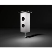 Produktbild zu Mensola bar Jumbo "Power Station",altezza 230 mm, alluminio effetto acciaio inox