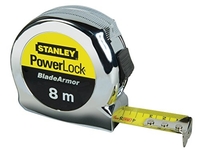 STANLEY MESURE POWERLOCK BLADE ARMOR STANLEY LONGUEUR DU RUBAN 8 M X 25 MM