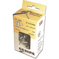 GESIPA PETIT PACK DE RIVETS AVEUGLES 5X10 LOT DE 50 6304273