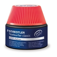 STAEDTLER - TEXTSURFER CLASSIC 488 64 - FLACON RECHARGE 30 ML POUR SURLIGNEUR 364 ROUGE