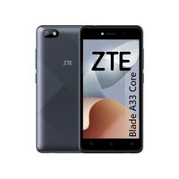 ZTE A33 CORE BLACK 5" FW+ / QUADCORE/ 32GB ROM / 1GB RAM / 2MP + 0 3MP / 2000MAH / 5W
