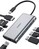 CB-C91 aluminiowy HUB USB-C | 8w1 | RJ45 Ethernet 10/100/1000Mbps | 3xUSB 3.1 | HDMI 4k@30Hz | SD i micro SD | USB-C Power Delivery 100W