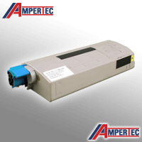 Ampertec Toner ersetzt Oki 44318605 yellow