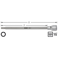 Saugrohr-Schraubendreher-Steckschlüsseleinsatz 2584-1 - Vierkant hohl 12,5 mm (