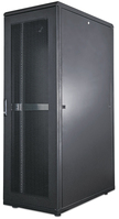 Intellinet Network Cabinet, Free Standing (Standard), 26U, Usable Depth 123 to 773mm/Width 503mm, Black, Flatpack, Max 1500kg, Server Rack, IP20 rated, 19", Steel, Multi-Point D...