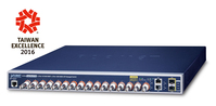 PLANET LRP-1622CS switch di rete Gestito L2/L4 Gigabit Ethernet (10/100/1000) Supporto Power over Ethernet (PoE) 1U Blu