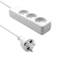 Microconnect MC-GRU0350DK power extension 5 m 3 AC outlet(s) Indoor White