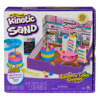 Kinetic Sand ARENA MÁGICA - RAINBOW CAKE SHOPPE - 680g de Arena Amarilla, Rosa, Azul y Blanca Aroma a Vainilla - Kit Manualidades Niños Juguetes Sensoriales - 6068029 - Juguetes...