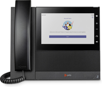 POLY Téléphone multimédia professionnel CCX 600 pour Microsoft Teams et compatible PoE