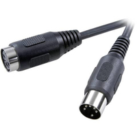 SpeaKa Professional SP-7869800 audio kabel 1,5 m DIN (5-pin) Zwart