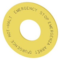 Siemens 3SU1900-0BN31-0NC0 nyomtató címke Sárga