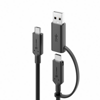 ALOGIC ELCCA3212-BK USB-kabel 1,2 m USB 3.2 Gen 2 (3.1 Gen 2) USB C Zwart