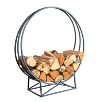 Esschert Design FF470 Kamin Outdoor Tragbare Feuerstelle Brennholz Schwarz