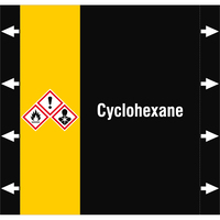 Brady ISO20560PM-220X210-CYCLOHEXANE selbstklebendes Etikett Rechteck Permanent Mehrfarbig