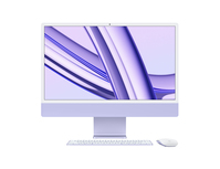 Apple iMac Apple M M3 59,7 cm (23.5") 4480 x 2520 Pixel All-in-One-PC 16 GB 512 GB SSD macOS Sonoma Wi-Fi 6E (802.11ax) Violett