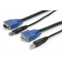 StarTech.com 10 ft. USB+VGA 2-in-1 KVM Switch Cable cavo per tastiera, video e mouse 3,048 m