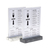 Europel 351022 Zeichenhalter und Informationsstand Schilderhalter A4 Acryl, Polystone Anthrazit, Transparent