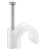 Fixpoint 17083 abrazadera para cable Blanco 100 pieza(s)