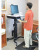 Ergotron WorkFit-C, Single HD Sit-Stand Workstation Fekete, Szürke Gurulós multimédia állvány