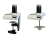 Ergotron LX Series Desk Mount LCD Arm, Tall Pole 86,4 cm (34") Fekete Asztali