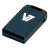 V7 Nano USB 2.0 4GB USB flash drive USB Type-A Zwart