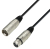adam hall 3 Star audio kabel 3 m XLR (3-pin) Zwart, Zilver