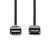 Nedis CCGL61010BK30 USB-kabel 3 m USB 3.2 Gen 1 (3.1 Gen 1) USB A Zwart