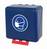 Aufbewahrungsbox "Atemschutz" blau Secu-Box Midi Maße: 23,6 x 22,5 x 12,5 cm