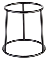Buffetständer -MULTI ROUND- Ø 15,5 / 18 cm, H: 18 cm Metall, PVC, schwarz mit