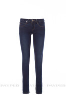 Damenhose MUSTANG LADY, JeansDesign, Stretch, Regular Fit, Used-Look, Farbe Tiefblau, Gr. 42