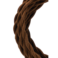 BAILEY 139689 TEXTILE CABLE TWISTED 2C BROWN