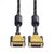 Roline DVI-Kabel A DVI-D Dual Link - Stecker B DVI-D Dual Link - Stecker, 3m Schwarz/Gold