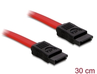 Delock SATA Kabel 30cm gerade/gerade rot