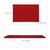 Relaxdays Fußmatte Kokos, 40 x 60 cm, Fußabtreter innen & außen, rutschfester Schuhabstreifer, Türmatte rechteckig, rot