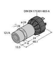 Drucktransmitter mit Stromausgang PT10R-1001-I2-DA91/X