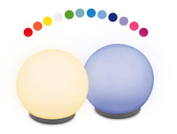 LED decorative light in ball shape incl. various colour functions 2 pcs. incl. remote control