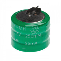 3 / V250H típusú akkumulátor (3 cellás), 2 forrasztócsappal, NiMH, 3,6 V, 250 mAh