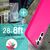 Neon Silikon Hülle für Samsung Galaxy S23, 2x Display- & Kameraschutz Pink