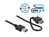 Anschlusskabel EASY USB 2.0, Typ A Stecker an Typ A Buchse, ShapeCable, schwarz, 0,2m, Delock® [8366