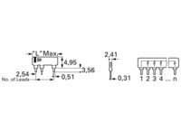 Widerstandsnetzwerk, SIP-9, 47 kΩ, 0.125 W, ±2 %, 8 Widerstände, L09-1S 473