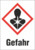 Gefahrgut-Schild, Symbol: GHS08/Text: "Gefahr", (B) 26 mm, Kunststoff, 013.33-9-